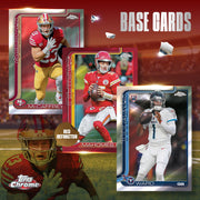 Topps 2025 Chrome NFL Football Value Box, Autographed Rookie and Veteran Cards, Chrome Finish