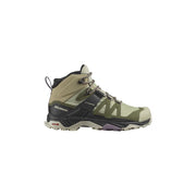 Salomon X Ultra 4 Mid GTX Hiking Boots for Women, Waterproof Gore-Tex, Alfalfa, Size 9.5, L47455000