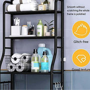 Wakefit Over The Toilet Storage Rack, 3 Tier Freestanding Bathroom Organizer Shelf, Rust-Resistant Metal, Matte White