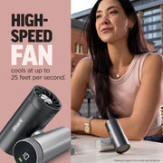 Shark ChillPill 3-in-1 Personal Cooling System with Fan, InstaChill Cooling Plate, Dry-Touch Mist, Portable, Carbon, FA022