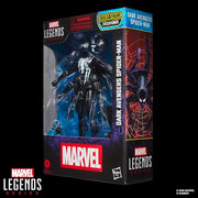 Hasbro Marvel Legends Dark Avengers Spider-Man 6-Inch Action Figure with Six Arms, Accessories, Build-A-Figure Leg Piece, Red, G0824