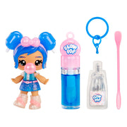 MGA Entertainment Yummiland Licensed Sweets Lip Gloss Doll with DIY Blue Raspberry Blow Pop Lip Gloss, Removable Keychain, Articulated 4-Inch Figure