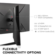 ViewSonic VX3418-2K 34-Inch Ultrawide 21:9 WQHD Gaming Monitor, 165Hz, 1ms Response, FreeSync Premium, HDMI, DisplayPort, USB, Black