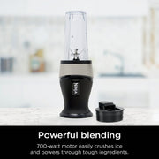Ninja QB2900SSBF Fit Personal Single-Serve Blender, 700 Watts, 16-oz. Cup, Stone