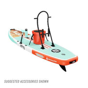 BOTE Breeze Aero Inflatable Stand Up Paddle Board, 11ft 6in, Classic Cedar, MAGNEPod Compatible, Lightweight Durable AeroULTRA Design