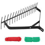 YOWPSY 32in Aquatic Weed Rake with 6.3in Steel Rod, 30ft Thick Rope and Net for Lake and Pond Landscaping