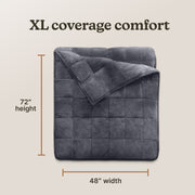 Homedics HCB-W50A-2 Premium Cozy Calming 15 lb Weighted Blanket 48 x 72 Inches