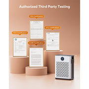 AIRFIRE 2025 Upgraded Air Purifier, Large Room 2800 Ft, H14 True HEPA Filter, Washable Pre-filter, 4-Speed Fan, Quiet Sleep Mode, Timer