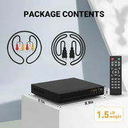 Dr. J Professional DVP/506 DVD Players HDMI DVD CD Player for Smart TV Compact DVD Player for Home Small CD Player with Remote