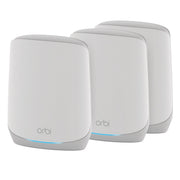 NETGEAR Orbi 750 Series AX5200 Tri-Band Mesh Wi-Fi 6 System, Router with 2 Satellite Extenders, Coverage up to 7,500 sq. ft., Supports 75 Devices, White, RBK753P-100NAS