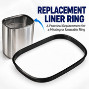 Replacement Liner Ring Compatible with Ninestars 21.1-Gallon Trash Cans, Trash Bag Holder Ring for DZT-80-4 and DZT-80-35 Models