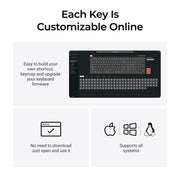 Keychron Mechanical Keyboard, Full-Size Wired 87-Key ANSI Layout, Pre-Lubed Linear Red Switches, QMK Customizable, Beige, C2 Pro