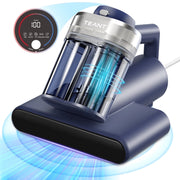 Teant MV-BLUE Mattress Vacuum Cleaner, Handheld, 600W Motor, 16kPa Suction, 33,000 RPM Tapping Brush, Blue
