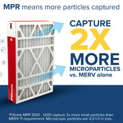 3M Filtrete Micro Allergen Defense Air Filters, MPR 1000, MERV 11, Electrostatic Pleated, 20x20x4 in, 2-Pack