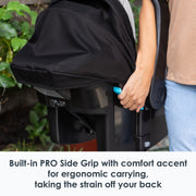 Baby Trend EZ-Lift Pro Infant Car Seat, Lightweight, Plush Cushioning, Adjustable Harness, Dash Black, 92407677