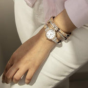 Anne Klein AK-5441RTST Women's Premium Crystal Accented Bangle Watch Set