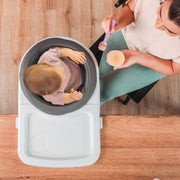 Chicco FastLock 360 Hook-On High Chair, 360-Degree Rotating, Charcoal, Portable Fold-Flat Design