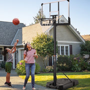 Gasky BS-KLB44MN Portable Basketball Hoop, 44-Inch Clear Backboard, Height Adjustable 6 to 10 Ft