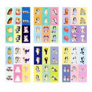 Bluey Find & Match Game, 72 Character Tiles, Tile-Matching Memory Game for 2-4 Players, Ages 3+