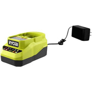 Ryobi One+ 18V Lithium-Ion 2.0Ah Battery and Charger Kit, Fast Charging, Extreme Weather Durable, Integrated LED Fuel Gauge, Compact Lightweight