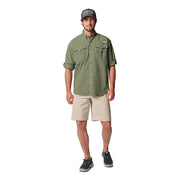 Columbia PFG Bahama II Men's Long Sleeve Fishing Shirt, Cypress, Relaxed Fit, UPF 30 Sun Protection, Quick-Dry Nylon, 101162