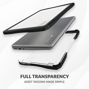 UZBL Air Hard Shell Case for Dell Chromebook 11 CC11260 2-in-1 and Clamshell, Clear, Slim Fit, Heavy Duty Protection, DELL7073AIR