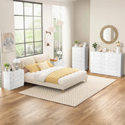 UBesGoo 7 Drawer Wood Dresser for Bedroom, White