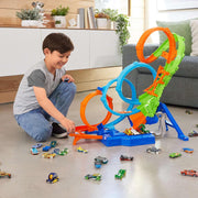 Hot Wheels HXR70 Action 4 Loopings Crash Danger