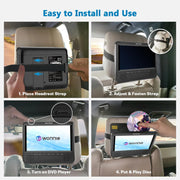 WONNIE Portable DVD Player for Car 7