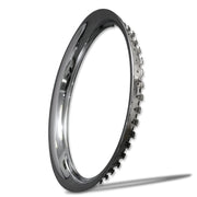 OxGord Chrome Steel Trim Rings, 15 Inch Diameter, Pack of 4, Chrome