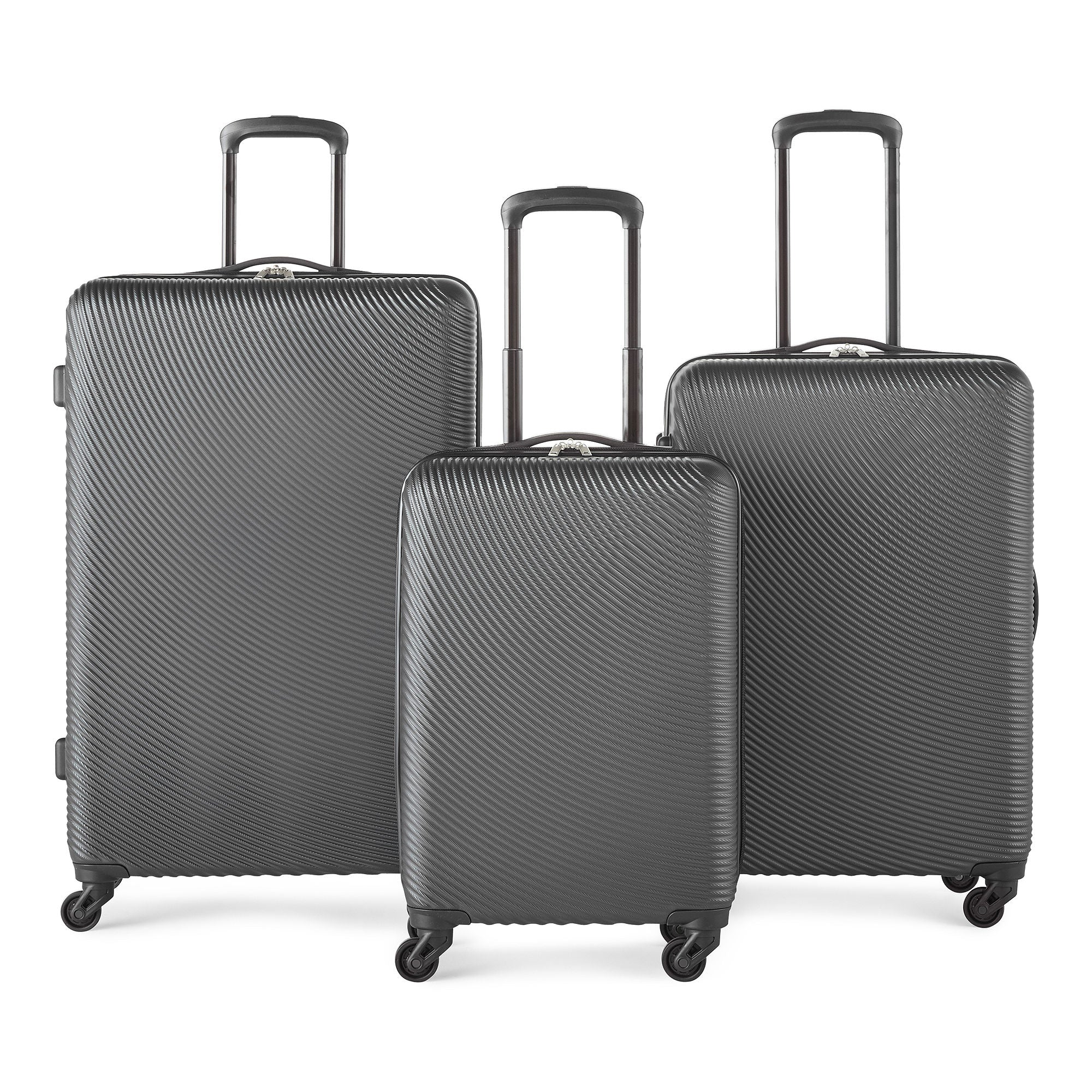 Protocol Saltaire Hardside 3Pc. Luggage Set BLACK ONE SIZE VIPOutlet