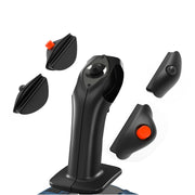 Thrustmaster TCA Sidestick X Airbus Edition, Ergonomic Airbus Replica, Blue, Advanced Flight Simulator Joystick with Throttle and Magnetic Sensors
