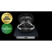 SteelSeries Arctis GameBuds Wireless Gaming Earbuds, Active Noise Cancellation, Bluetooth 5.3, Quick-Switch Wireless, 360 Spatial Audio, IP55 Water Resistant, 40H Battery with Qi Charging Case, Black, 61707
