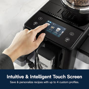 De'Longhi EXAM44055B Rivelia Automatic Espresso Machine with Grinder & Milk Frother