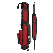 Sunday Golf Loma Lightweight Stand Golf Bag, 31 Inch, Burgundy, Holds 8 Clubs, Waterproof Nylon, Multiple Pockets, BAG107