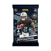 Panini 2025 Revolution NFL Football Trading Card Collectors Chest, Saquon Barkley, 6 Packs, Exclusive Parallel Card