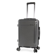 Brookstone BR-AB-WF3021-CH Neuer 21 Hardside Carry On Spinner Luggage, Charcoal, Lightweight ABS Shell, 8-Wheel 360-Degree Spinner, Expandable Design