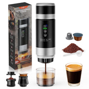 Fimilo Portable Espresso Maker 3-in-1 Electric Coffee Machine, 20 Bar Pressure, Dual 7500mAh Batteries, USB-C Rechargeable, Compatible with Ground Coffee and NS & DG Capsules
