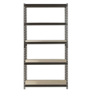 Muscle Rack 0001756711485 5-Shelf Steel Shelving, Silver-Vein, 18