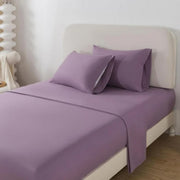 Mainstays 50734461 Bed-in-a-Bag Bedding Set Floral Purple Queen 7-Piece