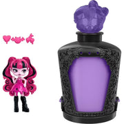 Monster High HYB10 Potions Mini Dolls and Accessories, Surprise 3-inch Character Figures in Display Bottle with Water Reveal & Charms