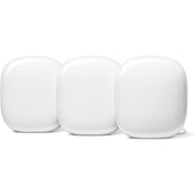 Google G6ZUC Nest WiFi Pro 6E Reliable Home Wi-Fi System with Fast Speed and Whole Home Coverage Mesh Router 3 Pack Snow