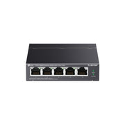 TP-Link TL-SG705P 5-Port Gigabit PoE+ Desktop Switch, 4 PoE+ Ports with 65W Total Power, Fanless Metal Case, Extended PoE Range 250m