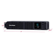 CyberPower CP1500PFCRM2U Rackmount UPS, 1500VA/1000W, PFC Sine Wave Output, Automatic Voltage Regulation, 8 NEMA 5-15R Outlets, Multifunction LCD, Black