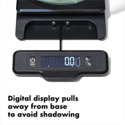 OXO Softworks Food Scale with Pull-Out Digital Display, 5 lb Capacity, Black