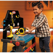 Little Tikes 660931EUC 2-in-1 Buildin' to Learn Motor/Wood Shop Auto & Wood Workshop with 50+ Realistic Accessories, Kids 3+