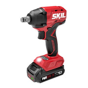 SKIL PWR CORE 20V Brushless Cordless Impact Wrench, 1/2-Inch Anvil, Two-Speed Selection, Includes 2.0Ah Battery and Charger, IW6720B-10