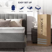 CIUANCE 12 inch Full Mattress, Cooling Gel Memory Foam Mattress in a Box,Fiberglass Free Bed for Pressure Relief & Back Pain