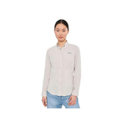 Columbia PFG Tamiami II Women's Long-Sleeve Fishing Shirt, UPF 40 Sun Protection, Moisture-Wicking, Breathable Venting, Dark Stone, Small, 1275701278S
