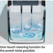 Iceman Pebble Countertop Nugget Ice Maker, Stainless Steel, 2.4lb Capacity, 33lb Daily Output, LED Indicator, Self-Cleaning, RJ56-PB18-SS